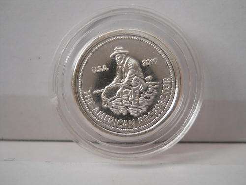 1GRAM .999 FINE SILVER (PROSPECTOR) ROUNDS. ENCAPSULATED.