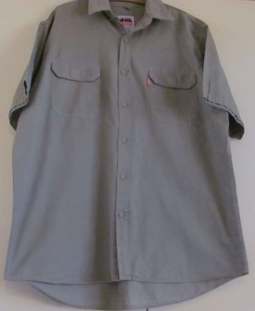 JONSSON WORKWEAR , KAKI SHORT SLEEVED SHIRT - SIZE XL