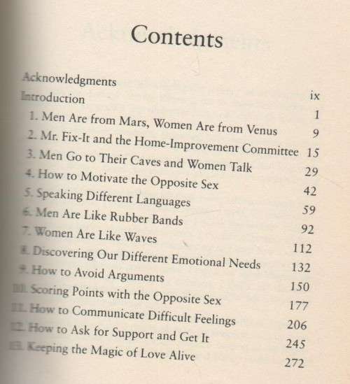 MEN ARE FROM MARS, WOMEN ARE FROM VENUS - JOHN GRAY (1993)