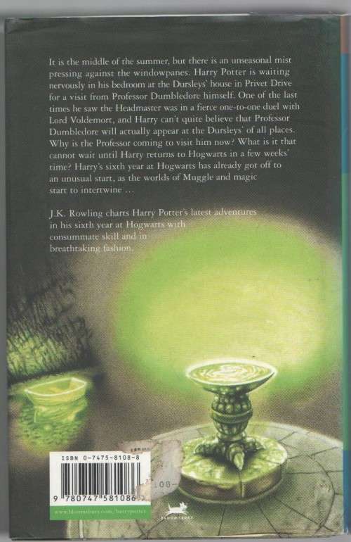 HARRY POTTER AND THE HALF-BLOOD PRINCE - J K ROWLING (1 ST EDITION 2005)