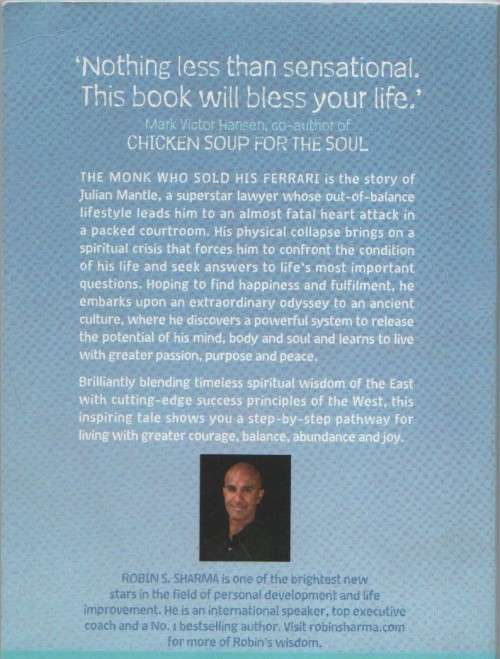 THE MONK WHO SOLD HIS FERRARI - ROBIN S SHARMA (1997)