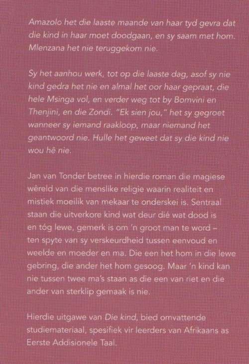 DIE KIND - JAN VAN TONDER (1 STE UITGAWE 2015)