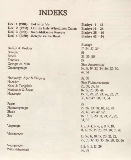 DIE CALTEX RESPTE VERSAMELING - NUWE 2 DE UITGAWE