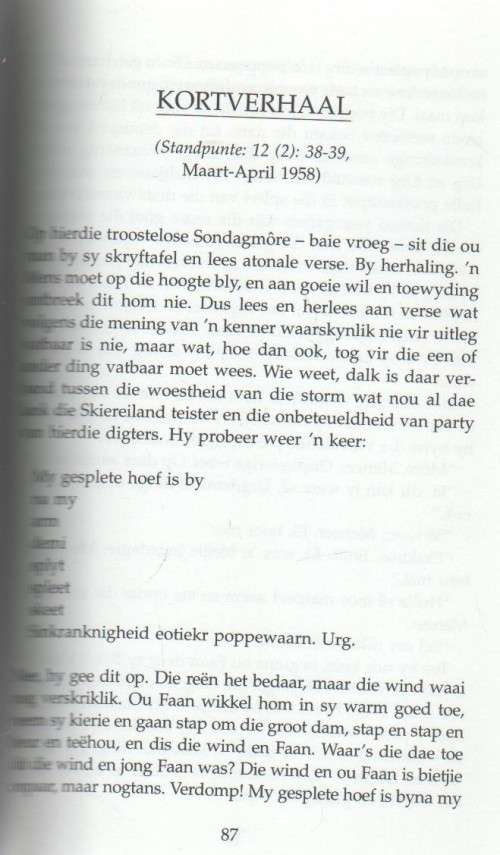 DIE BERGGANS HET 'N VEER LAAT VAL - BOERNEEF (3 DE DRUK 1999)