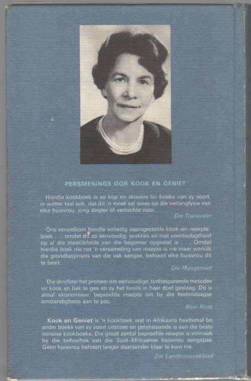 KOOK EN GENIET - S J A DE VILLIERS (33 STE DRUK 1973)