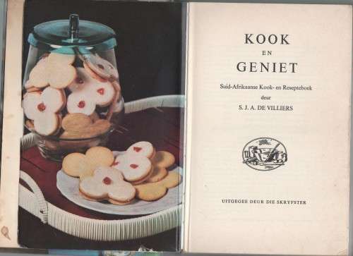 KOOK EN GENIET - S J A DE VILLIERS (33 STE DRUK 1973)