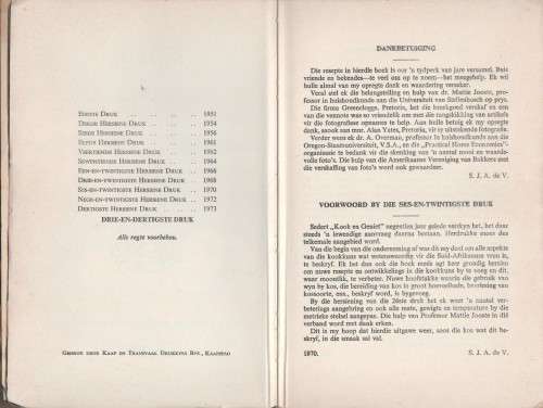 KOOK EN GENIET - S J A DE VILLIERS (33 STE DRUK 1973)