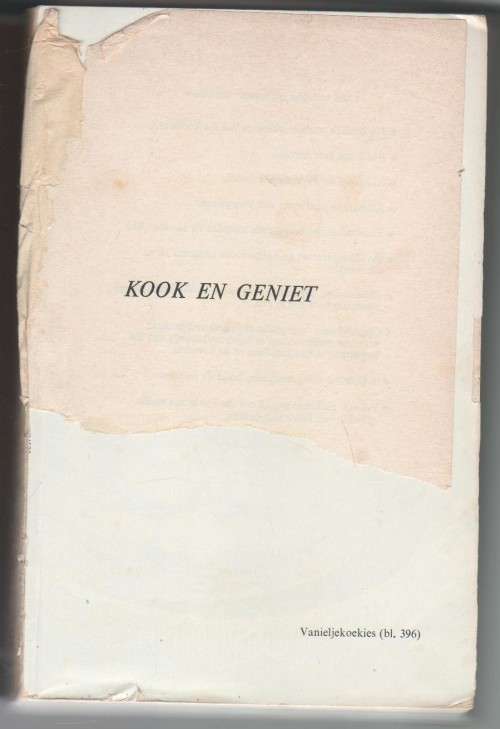 KOOK EN GENIET - S J A DE VILLIERS (33 STE DRUK 1973)