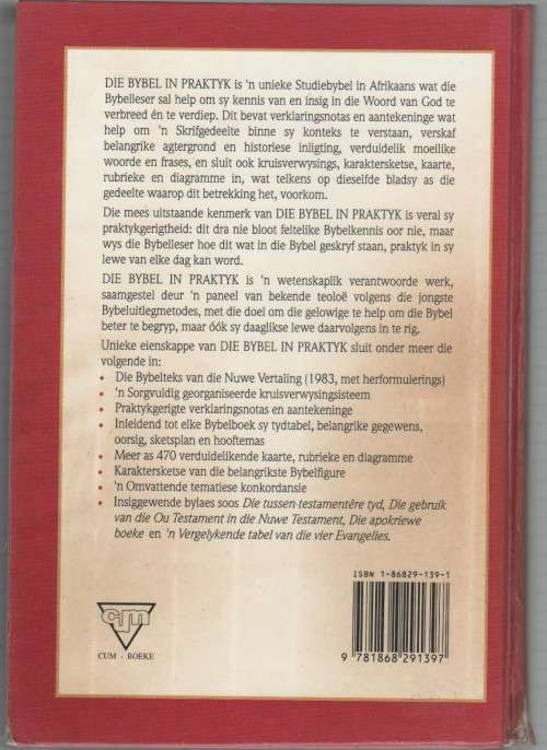 DIE BYBEL IN PRAKTYK (1 STE DRUK 1993) - WIL VOSLOO EN FIKA J VAN RENSBURG