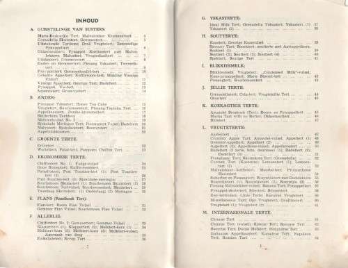 UITGESOEKTE TERTRESEPTE - SUSTERSVERENIGING VAN WELLINGTON-NOORD