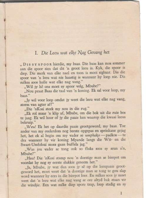 OP DIE GROOT SPORE - P J SCHOMAN (3 DE DRUK 1958)