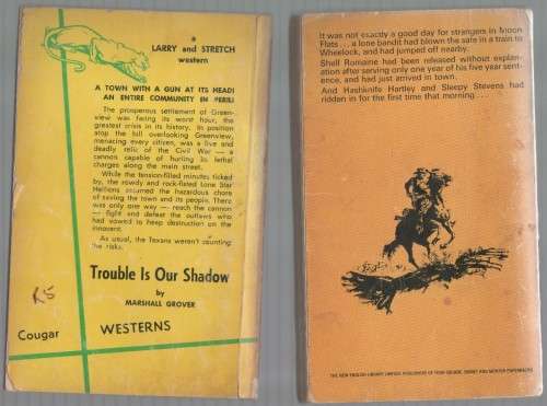 TWO WESTERN PAPERBACKS (COUGAR WESTERN)
