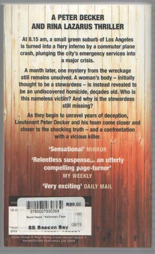 THE BURNT HOUSE - FAYE KELLERMAN (1 ST PUBLISHED 2007)