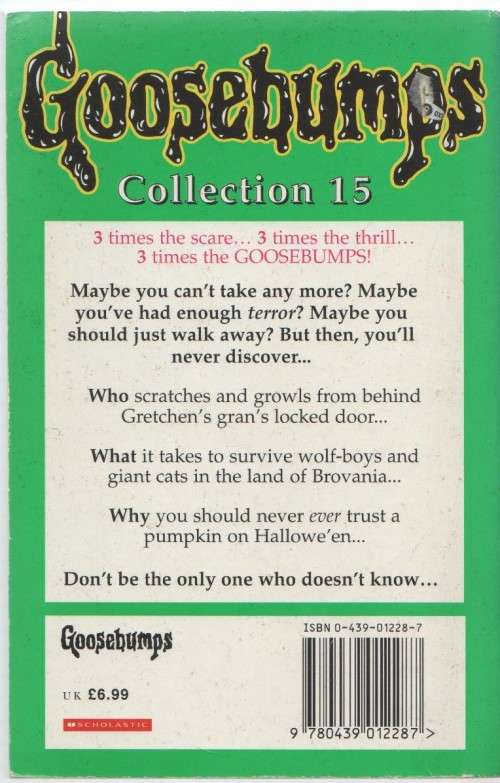 GOOSEBUMPS, COLLECTION 15 (1996) - R L STINE