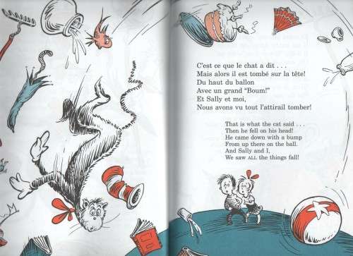 THE CAT IN THE HAT - DR SEUSS ( IN ENGLISH AND FRENCH (1995)