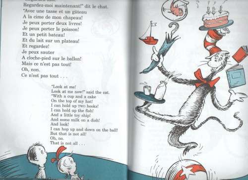 THE CAT IN THE HAT - DR SEUSS ( IN ENGLISH AND FRENCH (1995)