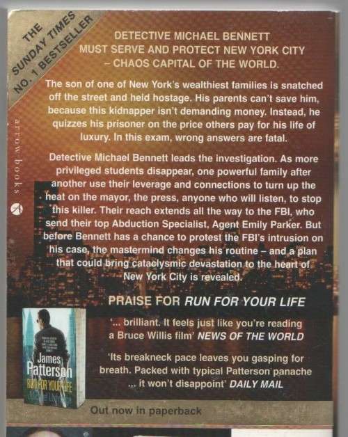 WORST CASE - JAMES PATTERSON (1 ST PUBLISHED 2010)