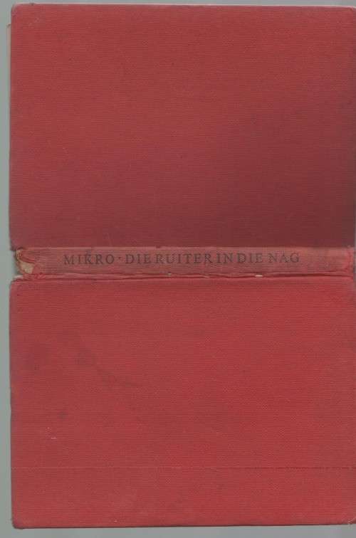 DIE RUITER IN DIE NAG - MIKRO (14 DE DRUK 1956)