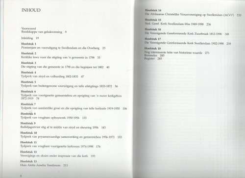 NED GEREF KERK, SWELLENDAM 1798 -1998 - DS GERT VAN LILL (1 STE DRUK 1998)