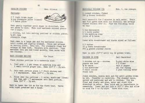 RIEBEEK COLLEGE RECIPE BOOK 1981 - CONTRIBUTED BY STAFF AND PARENTS (UITENHAGE )