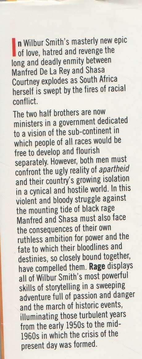 RAGE - WILBUR SMITH (1987)