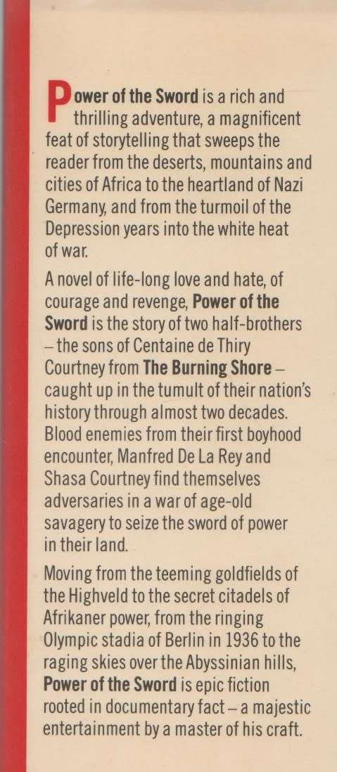 POWER OF THE SWORD - WILBUR SMITH (FIRST EDITION 1986)