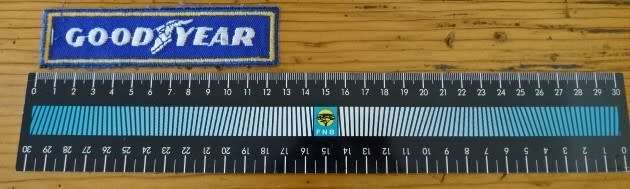 GOOD YEAR CLOTH BADGE (12,5 CM X3 CM)