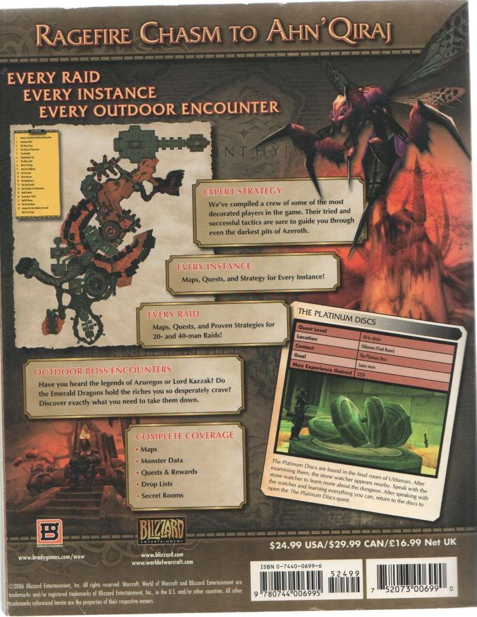 WORLD OF WARCRAFT , DUNGEON COMPANION - OFFICIAL STRATEGY GUIDE