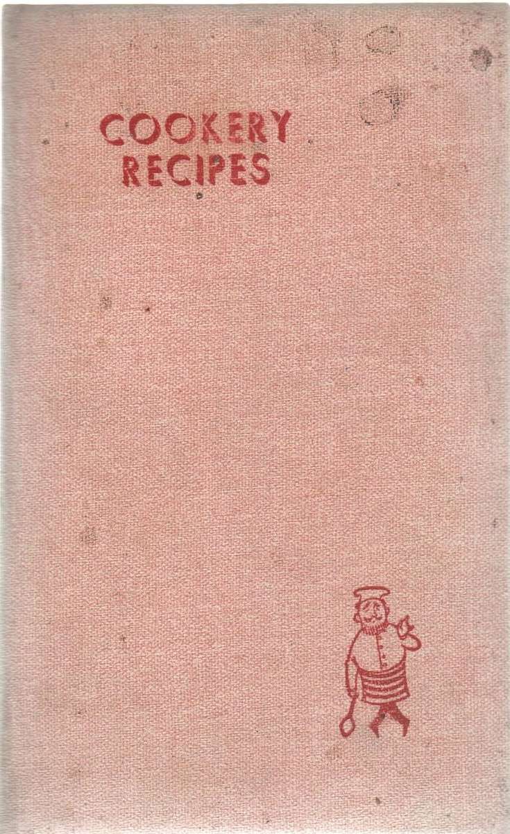 VINTAGE COOKERY RECIPES, HAND WRITTEN NOTE BOOK (OLD)