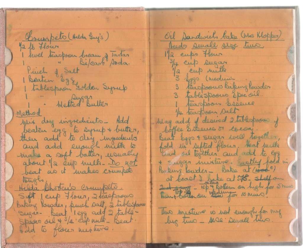 VINTAGE COOKERY RECIPES, HAND WRITTEN NOTE BOOK (OLD)