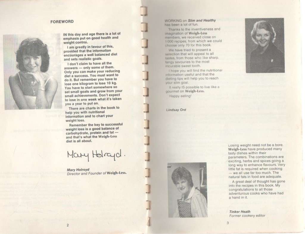 SLIM & HEALTHY, WEIGH LESS - MARY HOLROYD (1985)