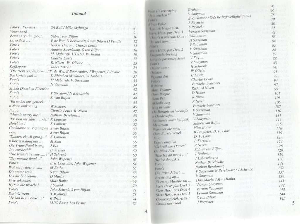 OP DIE SPOOR VAN TREINE, YSTERWIELE - WERNA MARITZ (1 STE UITGAWE 2007)