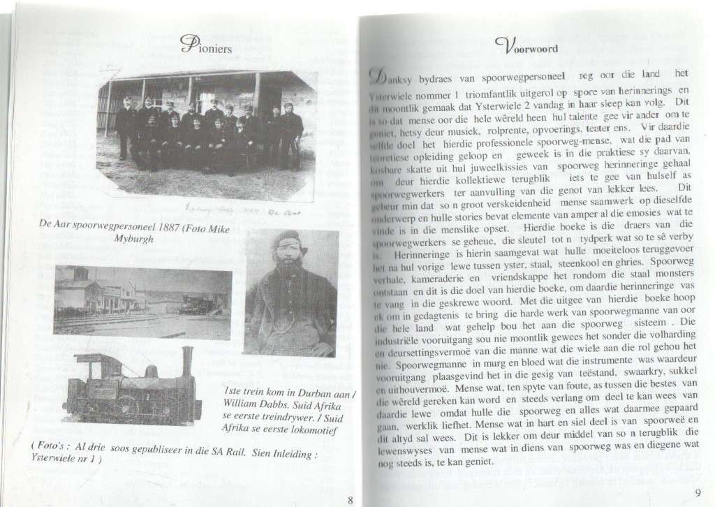 OP DIE SPOOR VAN TREINE, YSTERWIELE - WERNA MARITZ (1 STE UITGAWE 2007)
