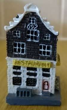 SEVEN MINIATURE DUTCH CANAL HOUSES