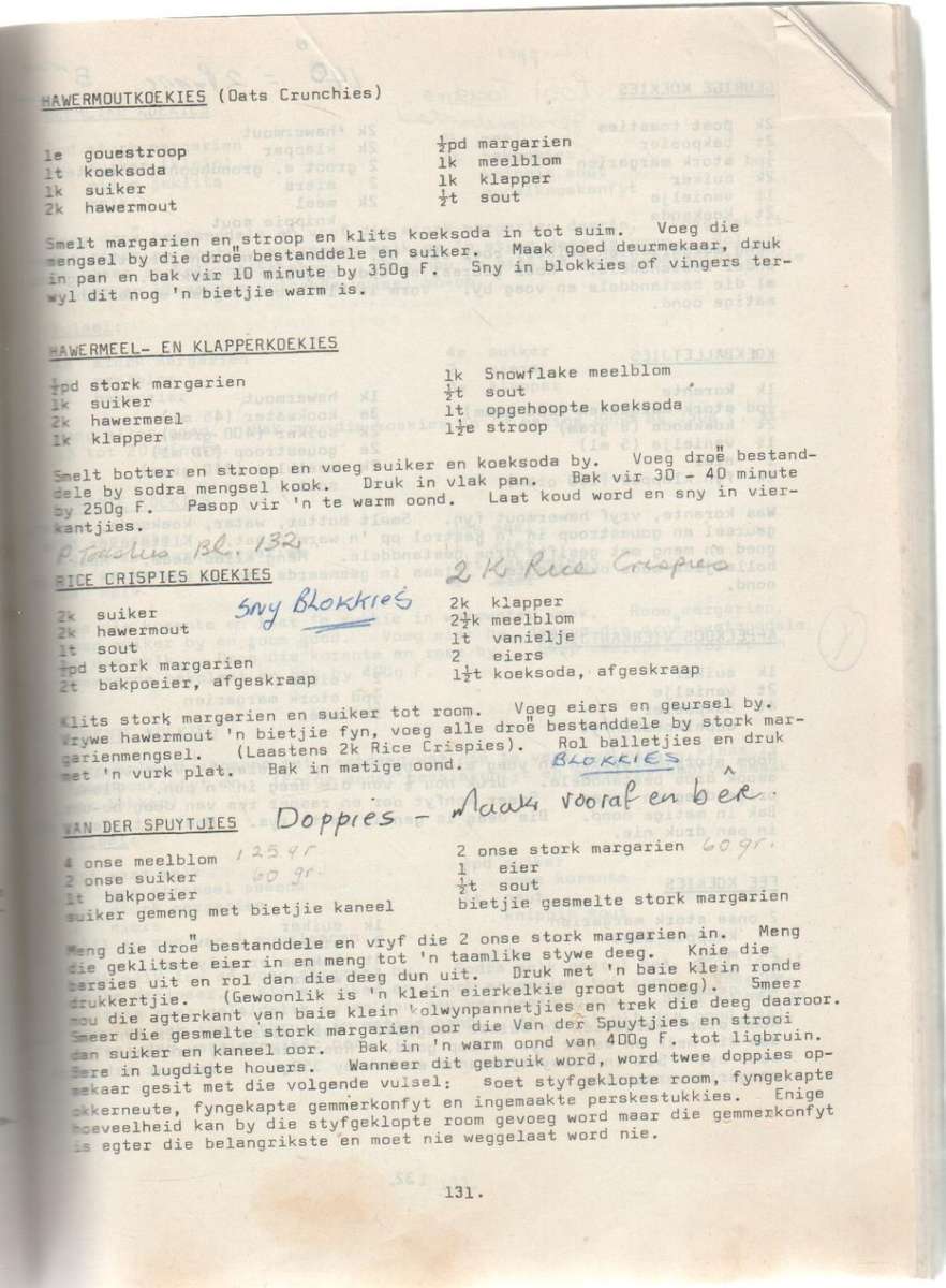 RESEPPE VIR ELKE SMAAK - SAAMGESTEL DEUR MARIE VAN ROOYEN , FONDSINSAMELING VIR DIE SUIDERKRUISFONDS