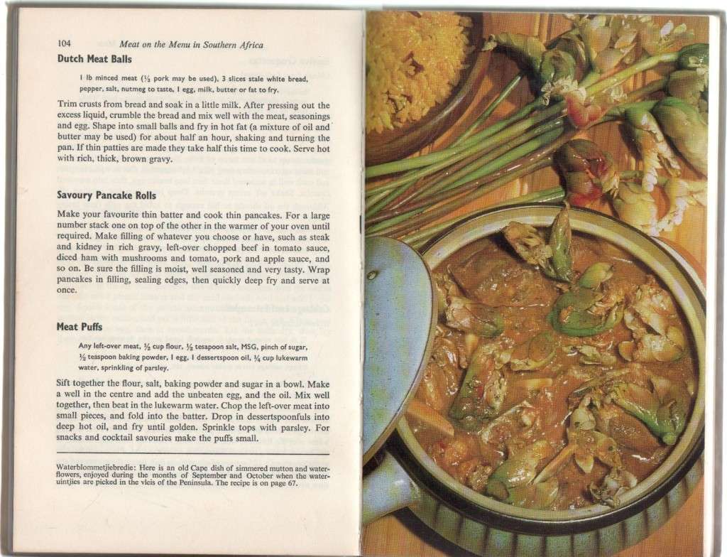 MEAT ON THE MENU IN SOUTHERN AFRICA - LESLEY FAULL (1968)