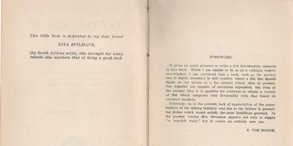 DO YOU KNOW HOW TO COOK FISH? - AACOT STROMSOE (NOT DATED BUT OLD)