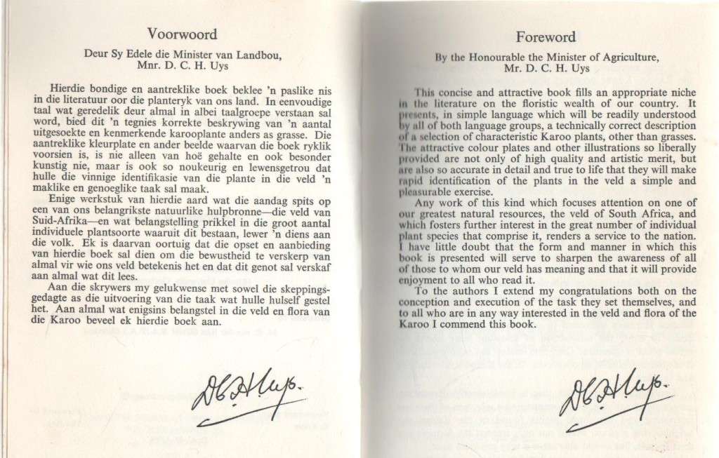 KAROO- PLANTRYKDOM / KAROO PLANT WEALTH - N K HOBSON (1970)