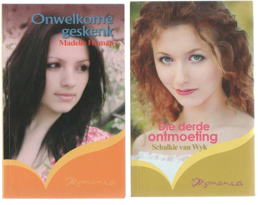 VIER ROMANZA TITELS: DIE DERDE ONTMOETING, ONWELKOME GESKENK, LIED IN JOU HART, HAAR NUWE BUURMAN