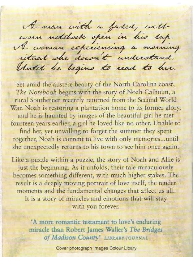 THE NOTEBOOK - NICHOLAS SPARKS (1997)