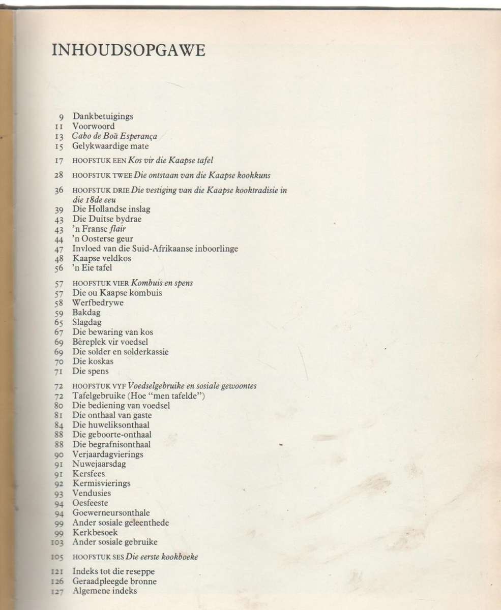 SPYS EN DRANK, DIE OORSPRONG V D AFRIKAANSE EETKULTUUR - RENATA COETZEE (1977) RESEPTEBOEK