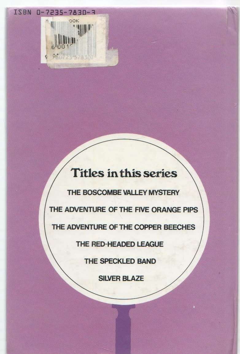 SHERLOCK HOLMES, SILVER BLAZE - SIR ARTHUR CONAN DOYLE (1986) TEEN