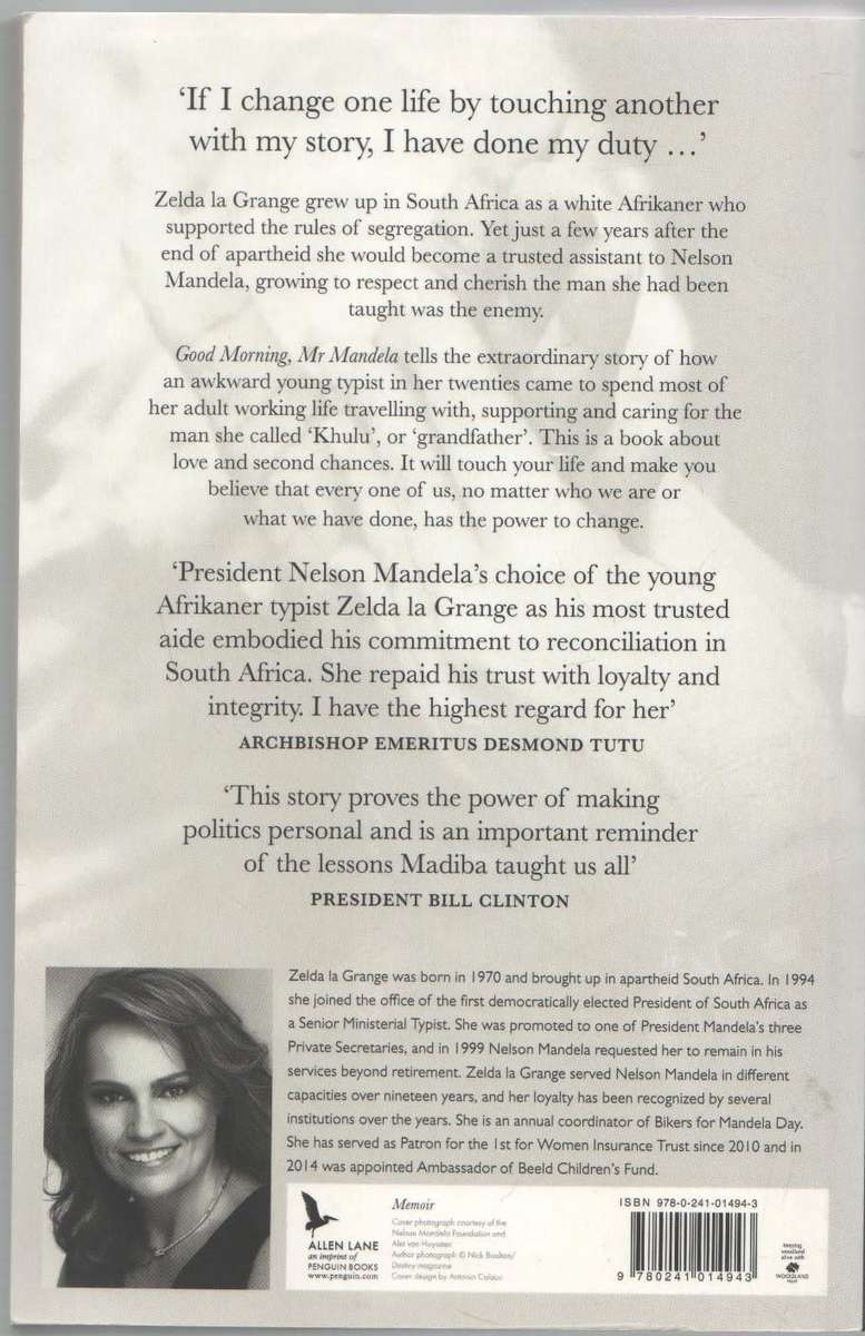 GOOD MORNING, MR MANDELA - ZELDA LA GRANGE (REPRINT 2014)