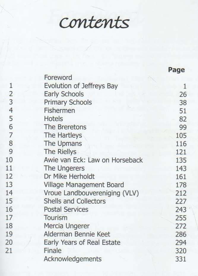 OLD JEFFREYS BAY, LEST WE FORGET - BERT BEHRENS (SIGNED 2009)