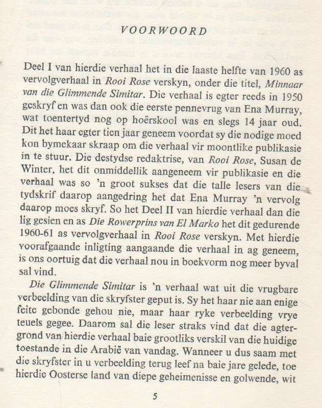 DIE GLIMMENDE SIMITAR - ENA MURRAY (1969)
