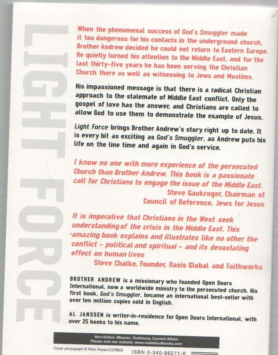 LIGHT FORCE - BROTHER ANDREW AND AL JANSSEN (1 ST PUBLISHED 2004)