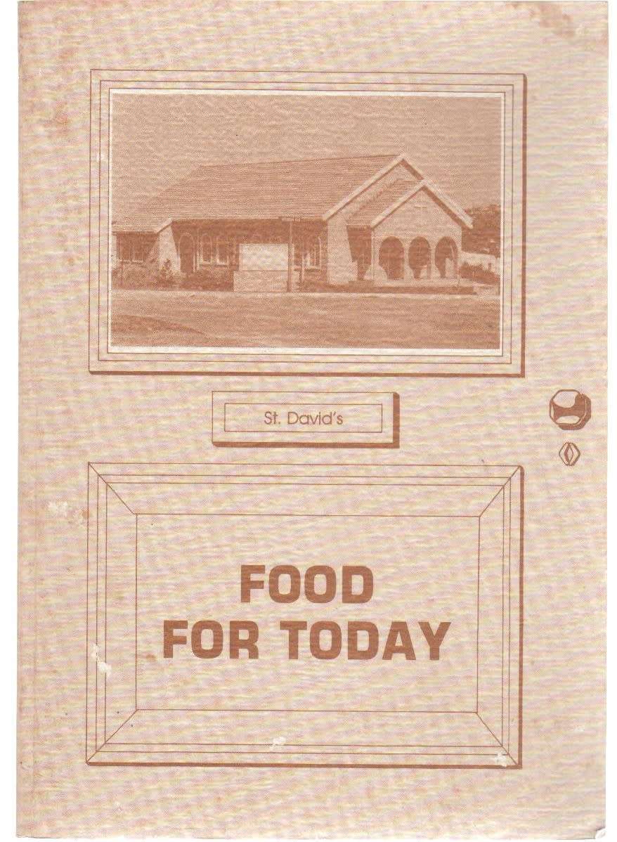 FOOD FOR TODAY - ST DAVID`S CONGREGATIONAL CHURCH PORT ELIZABETH (1989)
