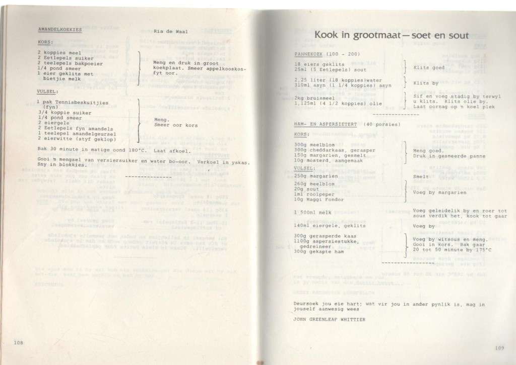 UIT KASSER-POTTE - PRETORIA VOLKSKAS VROUEKLUB (OUD)