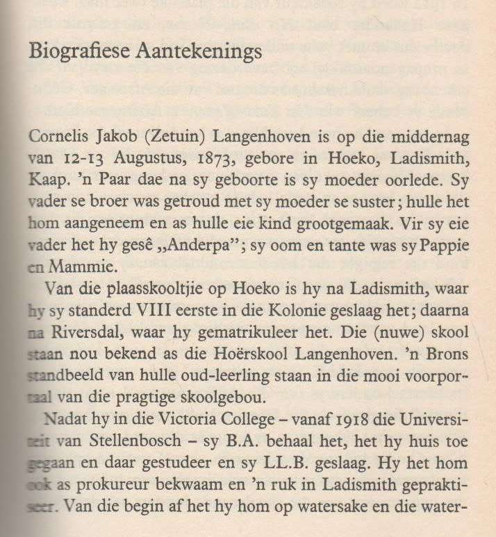 HERRIE OP DIE OU TREMSPOOR - C J LANGENHOVEN (27 STE DRUK 1990)