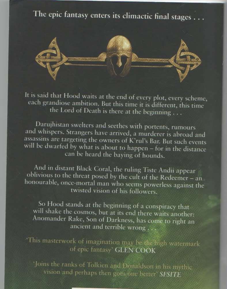 TOLL THE HOUNDS - STEVEN ERIKSON (2009)